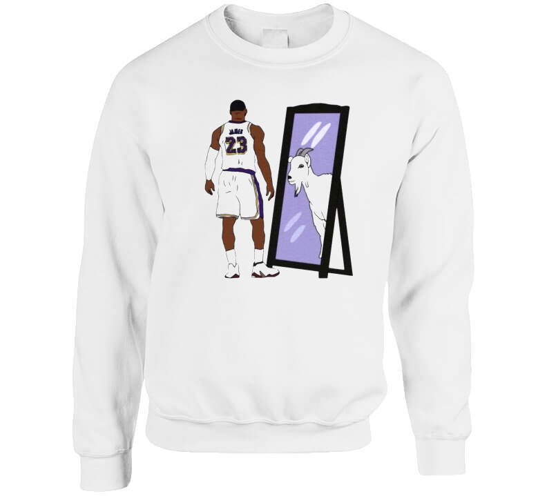 LeBron James Mirror GOAT LA Basketball T Shirt