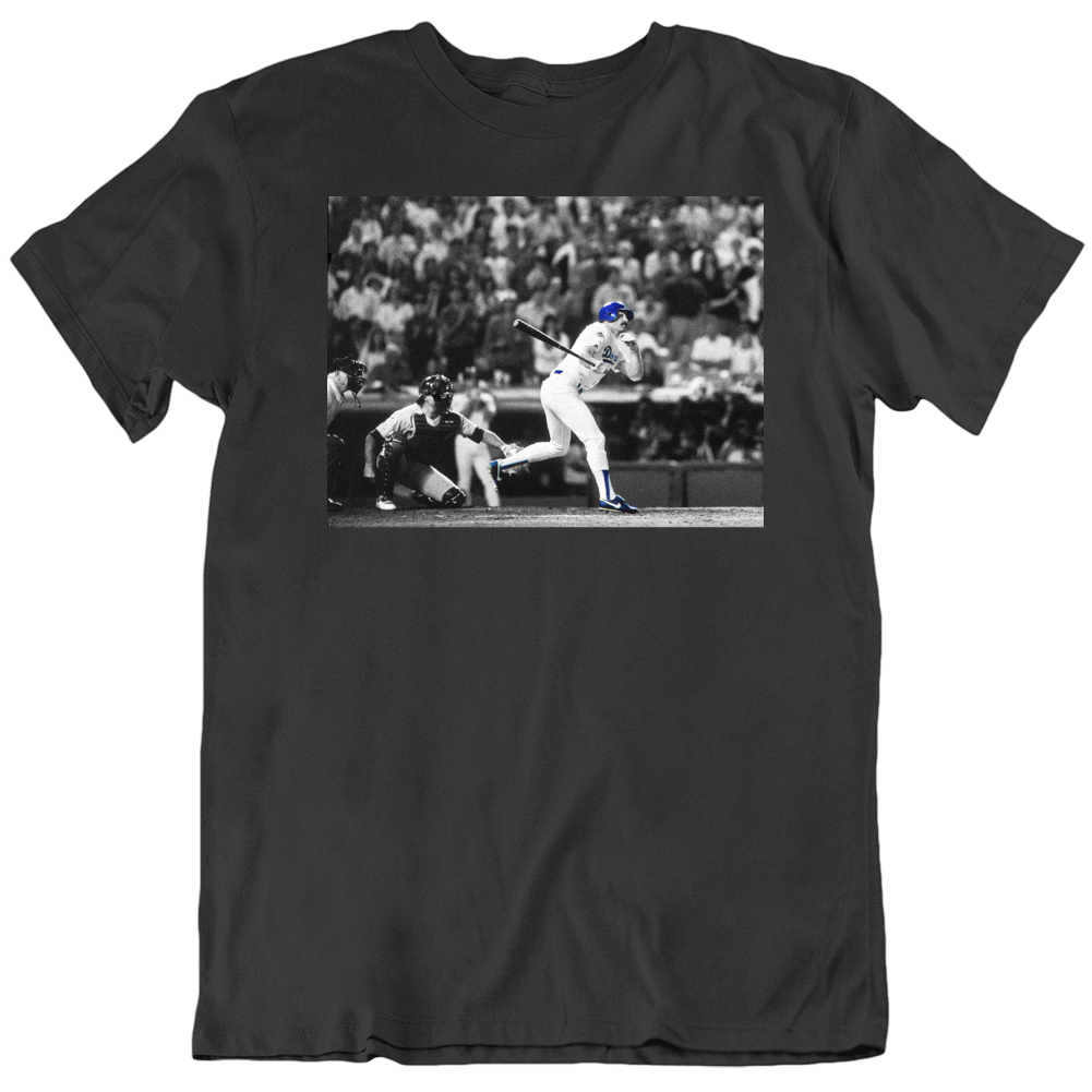 LaLaLandTshirts Kirk Gibson Homerun World Series Los Angeles Baseball Fan V2 T Shirt Classic / Black / Medium