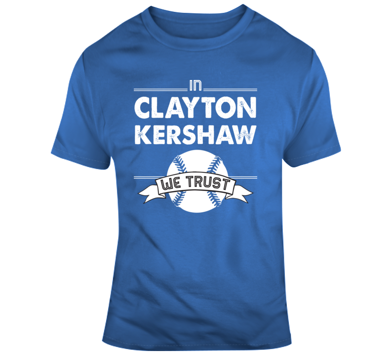  Clayton Kershaw Shirt (Cotton, Medium, White