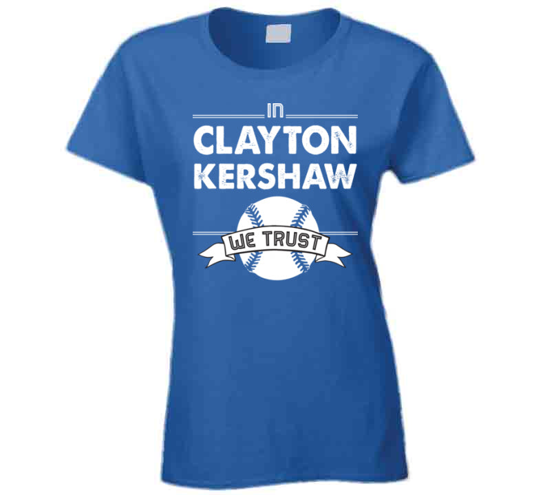  Clayton Kershaw 3/4 Sleeve T-Shirt (Baseball Tee, X