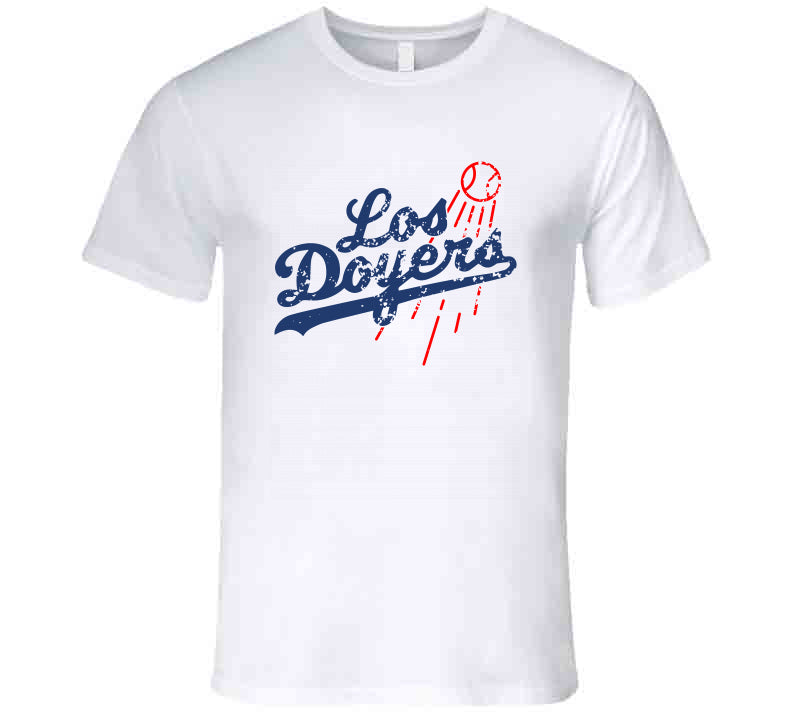Los Doyers Los Angeles Dodgers Mexican Parody Baseball Cool Royal Blue  T-Shirt