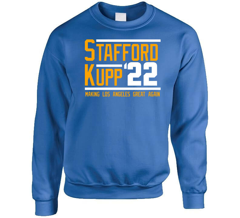 NFL JAM Los Angeles Rams Cooper Kupp And Matthew Stafford T-Shirt Vintage  Gift