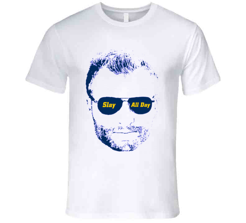 LaLaLandTshirts Sean McVay Slay All Day Coach La Football Fan T Shirt Premium / White / 2 X-Large