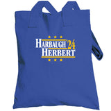 Harbaugh & Herbert '24 Political Campaign Parody Football Fan T Shirt