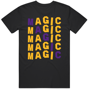 Magic Johnson X5 Los Angeles Basketball Fan V3 T Shirt