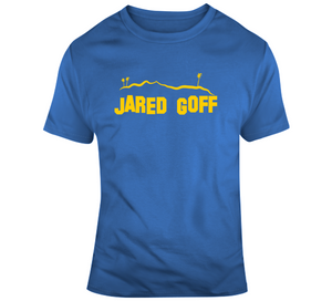 Jared Goff Hollywood Sign La Football Team Fan T Shirt