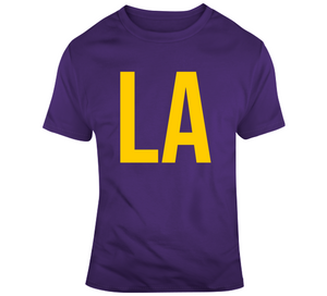 LA Los Angeles Basketball Fan  T Shirt