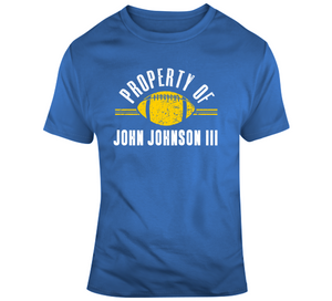 Property Of John Johnson III La Football Fan T Shirt