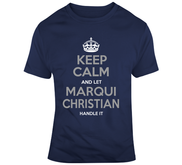Marqui Christian Keep Calm La Football Fan T Shirt