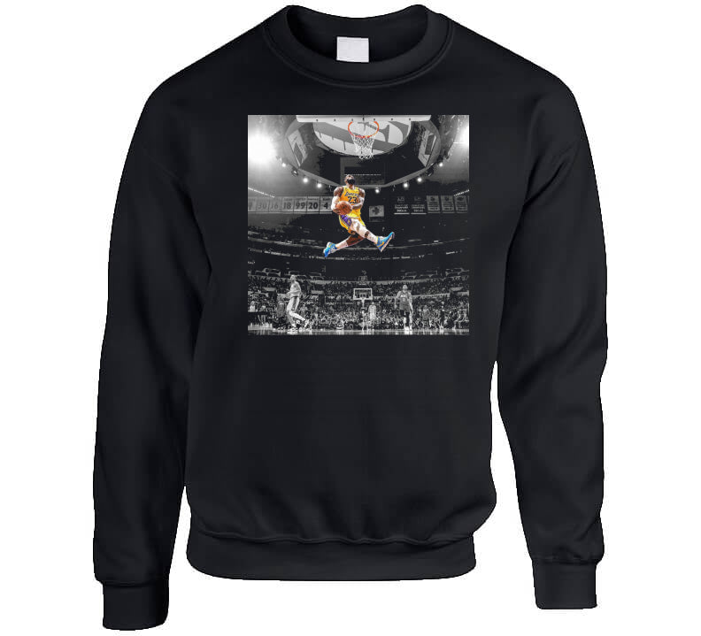 LaLaLandTshirts LeBron James Kobe Dunk Los Angeles Basketball Fan V2 T Shirt Tanktop / Black / 2 X-Large