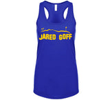 Jared Goff Hollywood Sign La Football Team Fan T Shirt