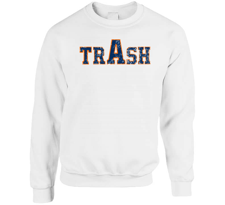 LaLaLandTshirts Houston Trashtown Asterisk Cheaters Baseball Fan T Shirt Long Sleeve / White / 3 X-Large