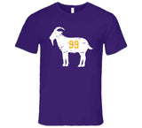 Wayne Gretzky 99 Goat Distressed Los Angeles Hockey Fan T Shirt