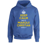 Marqui Christian Keep Calm Handle It La Football Fan T Shirt