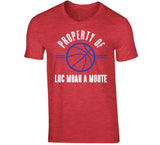 Property Of Luc Mbah A Moute Los Angeles Basketball Fan T Shirt