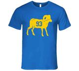 Ndamukong Suh 93 Bighorn Distressed La Football Fan T Shirt