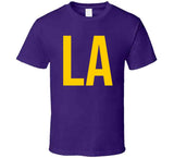 LA Los Angeles Basketball Fan  T Shirt