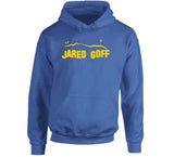 Jared Goff Hollywood Sign La Football Team Fan T Shirt